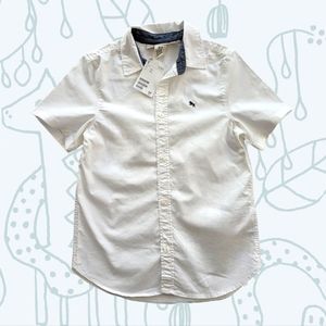 H&M boys white button up polo
